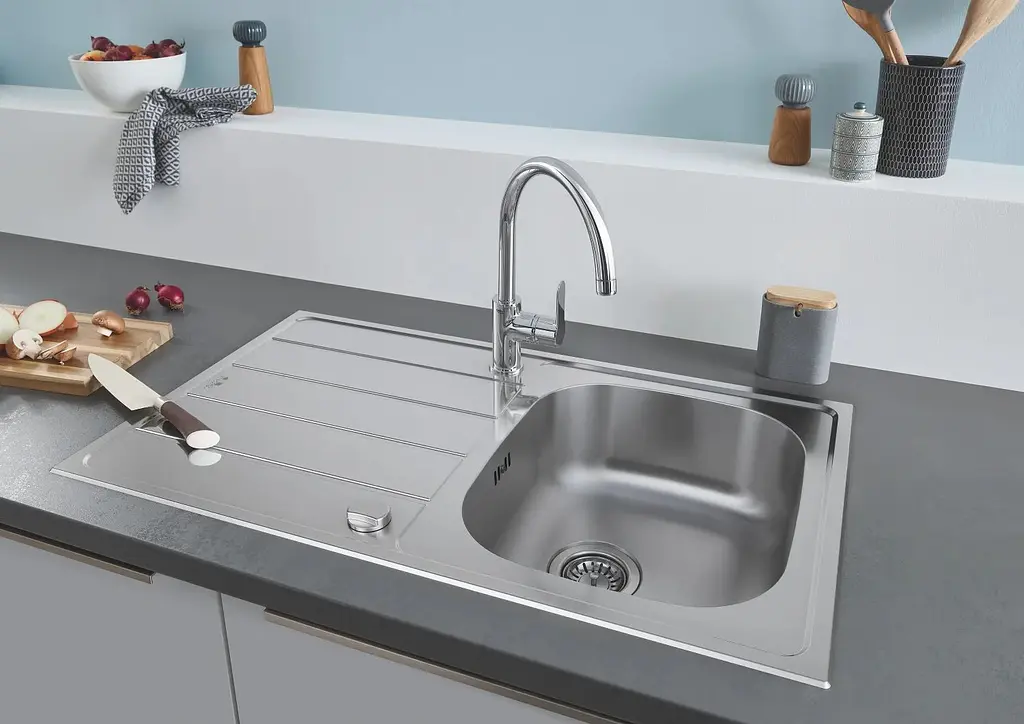 Кухонна мийка з нержавіючої сталі Grohe K200 31552SD1, Нержавіюча сталь - фото 5