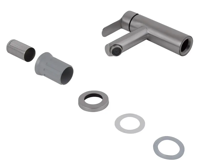 Смеситель для раковины Brinex Pure 001F Nickel BRIPUR001FNKL - фото 3