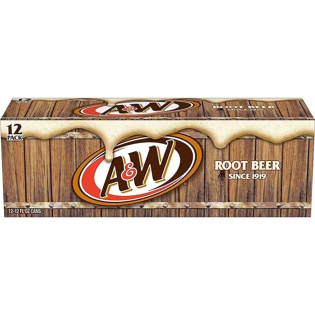 Блок газованого напою A&W Root Beer 12х355 мл - фото 5
