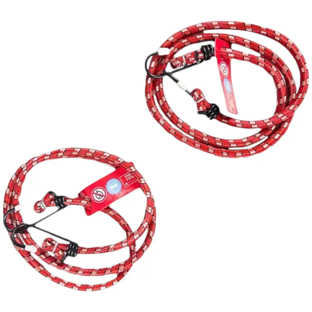 Ремінці для закріплення багажу Poputchik Elastic Strap 2 шт. x 100 см 8 мм - фото 2
