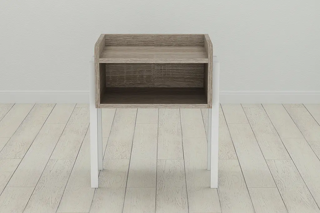 Тумба модульная Ferrum-decor Джузи 540x450x320 металл Белый ДСП Сонома Трюфель 16 мм (FRD-102979) - фото 4