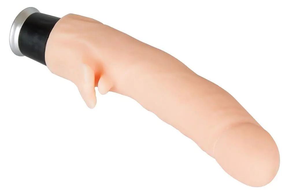 Вібратор Nature Skin Flame Vibe 22 см тілесний - фото 3