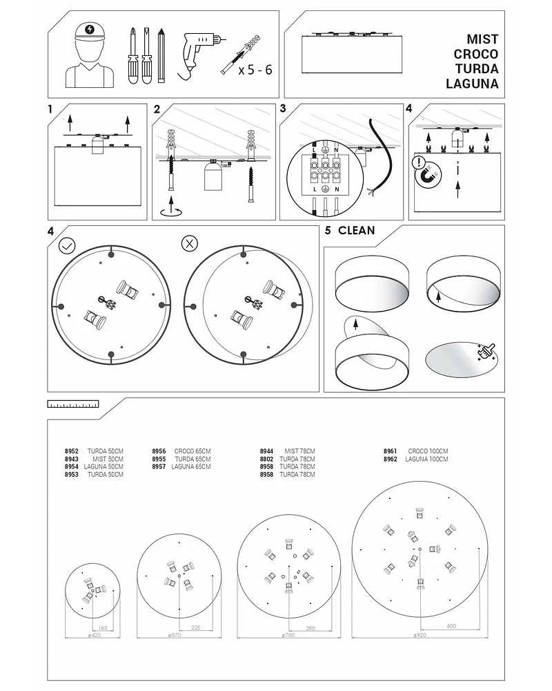 Люстра припотолочная Nowodvorski 8960 Turda - фото 3