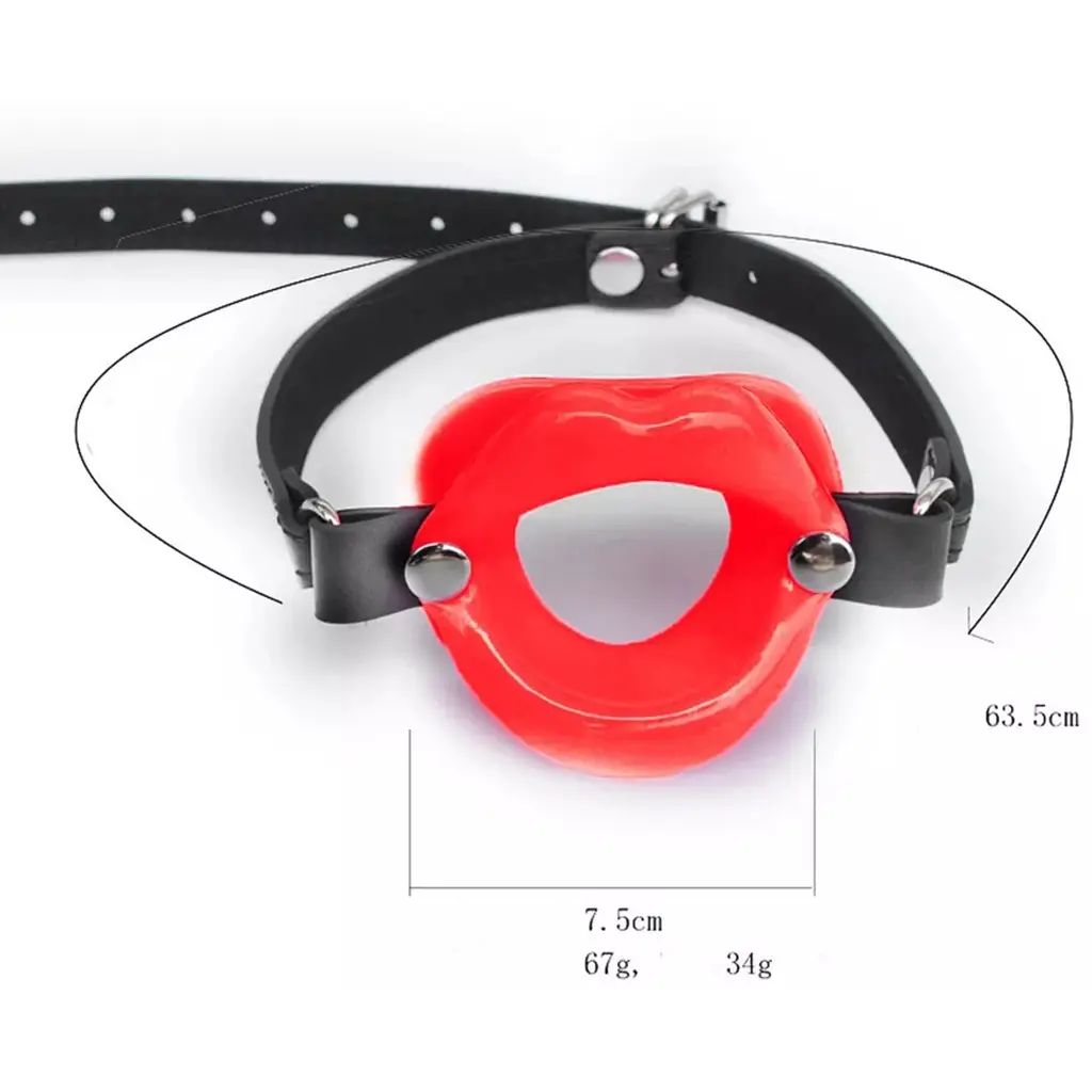 Кляп-губы Passion Открытый рот Садо-мазо силиконовый красный (4821002029389) - фото 2