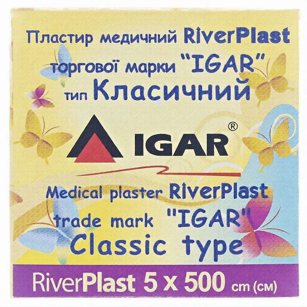 Пластир катушка медичний Igar RiverPlast Класичний 5 x 500 см. Бавовняна основа - фото 2