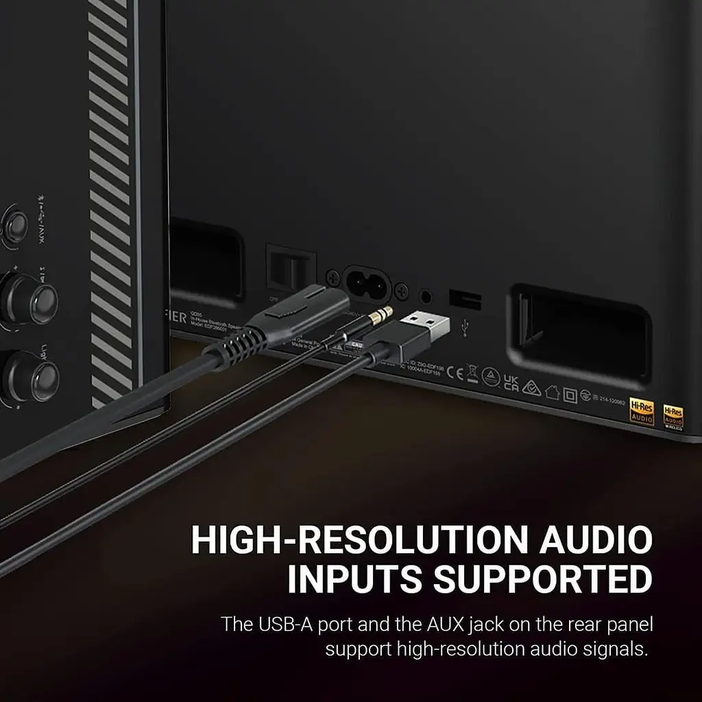 Портативна акустика Edifier QD35 40W Hi-Res (QD35Black) - фото 6