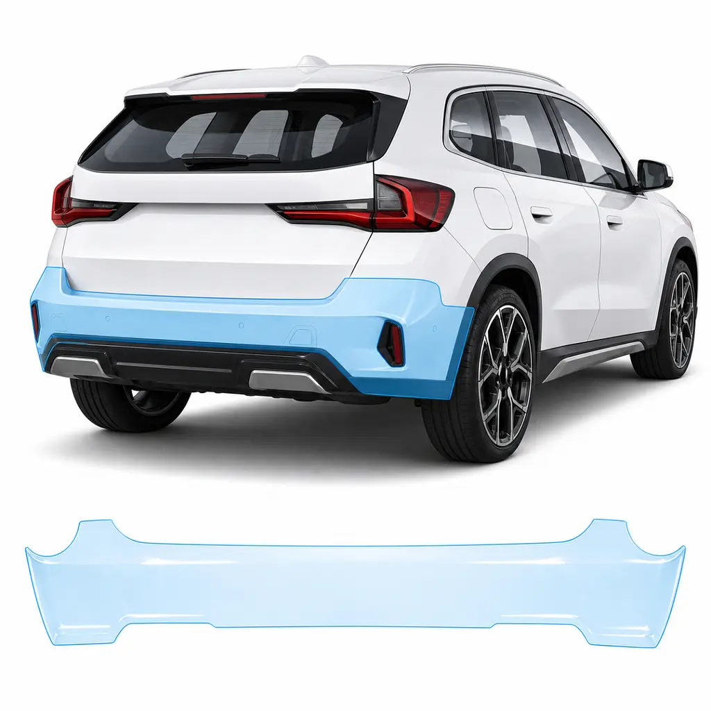 Антигравійна захисна бронеплівка за лекалами для BMW iX1 U11 2022- задній бампер