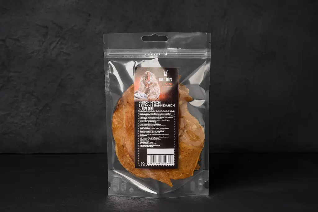 Чипсы мясные куриные с пармезаном Meat Chips 50г - фото 5