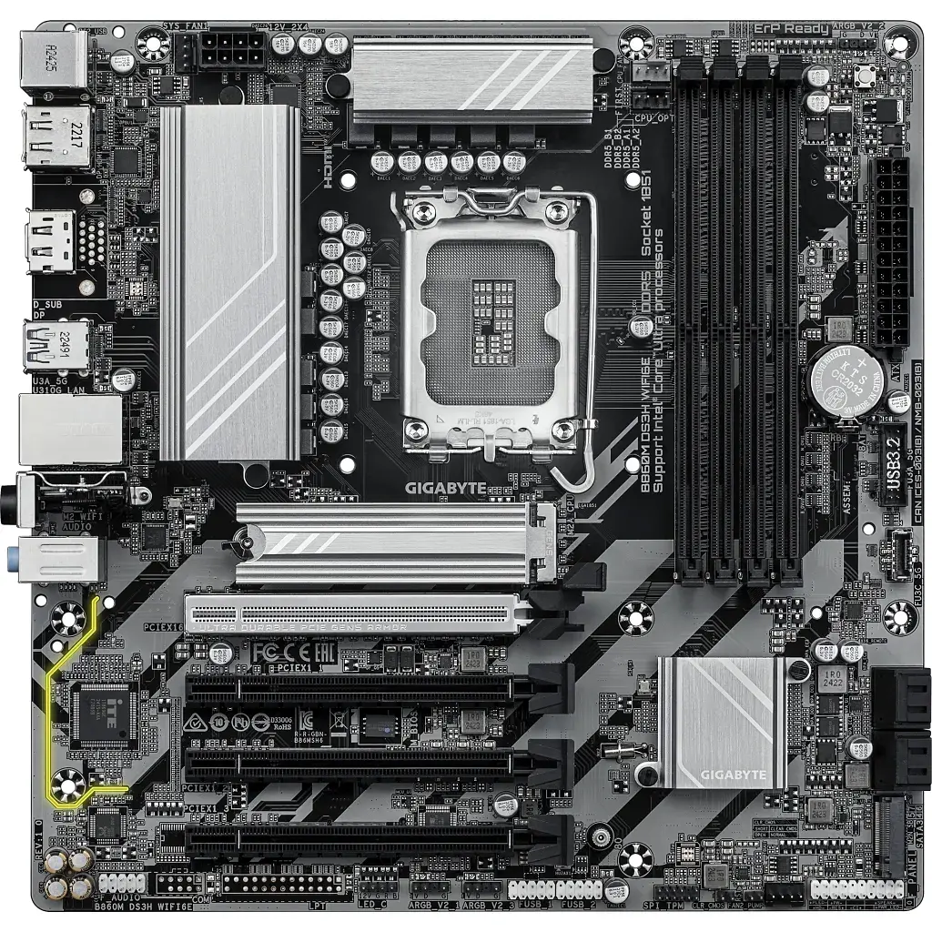 Материнська плата Gigabyte B860M DS3H WIFI6E