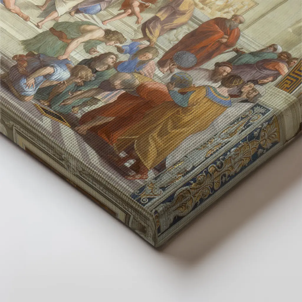 Інтер'єрна картина Афінська школа, Рафаель, Raphael Santi, School of Athens, інтер'єрний декор, 40×60 см (id6956) - фото 3