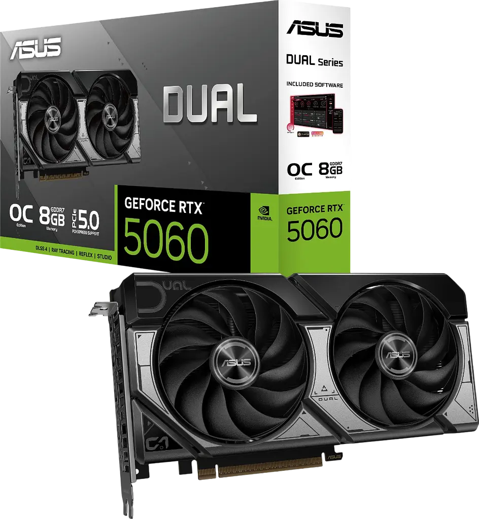 Відеокарта GeForce RTX 5060 8GB Asus Dual OC (DUAL-RTX5060-O8G) - фото 2