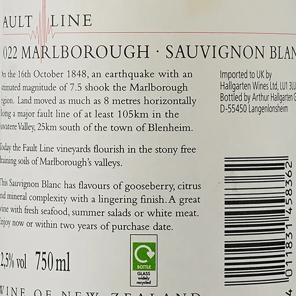 Вино Fault Line Sauvignon Blanc белое сухое 0.75 л - фото 3
