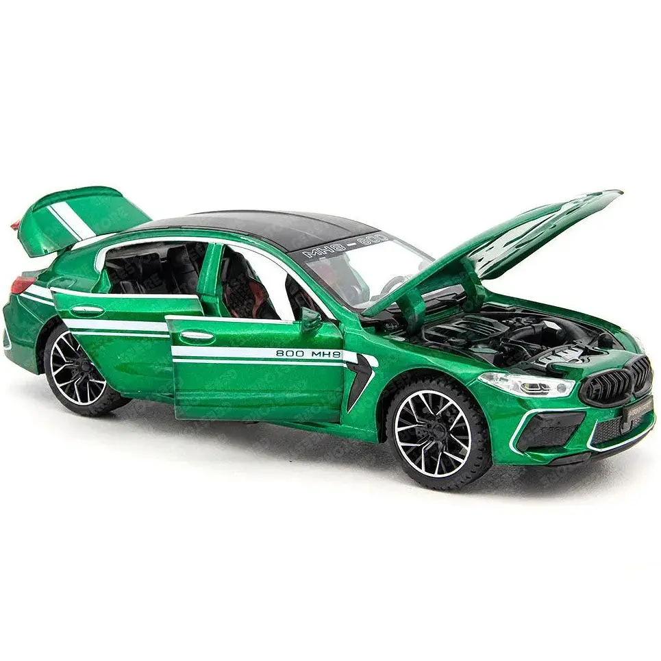 Колекційна металева модель автомобіля АвтоЕксперт BMW M8 Manhart MH8 800 з інерцією, світлом та звуком 1:24 - фото 10