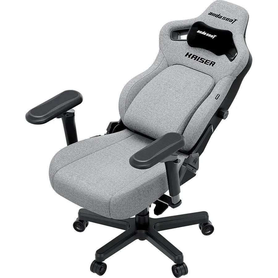 Кресло игровое Anda Seat Kaiser 4 V2 Size XL Gray Fabric (AD12YDDC-XLL-20-G-CF-03) - фото 7