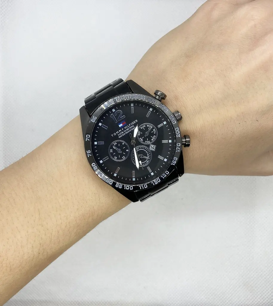 Наручний годинник чоловічий Clockhouse Tommy Hilfiger Чорний (IBW792B) - фото 5