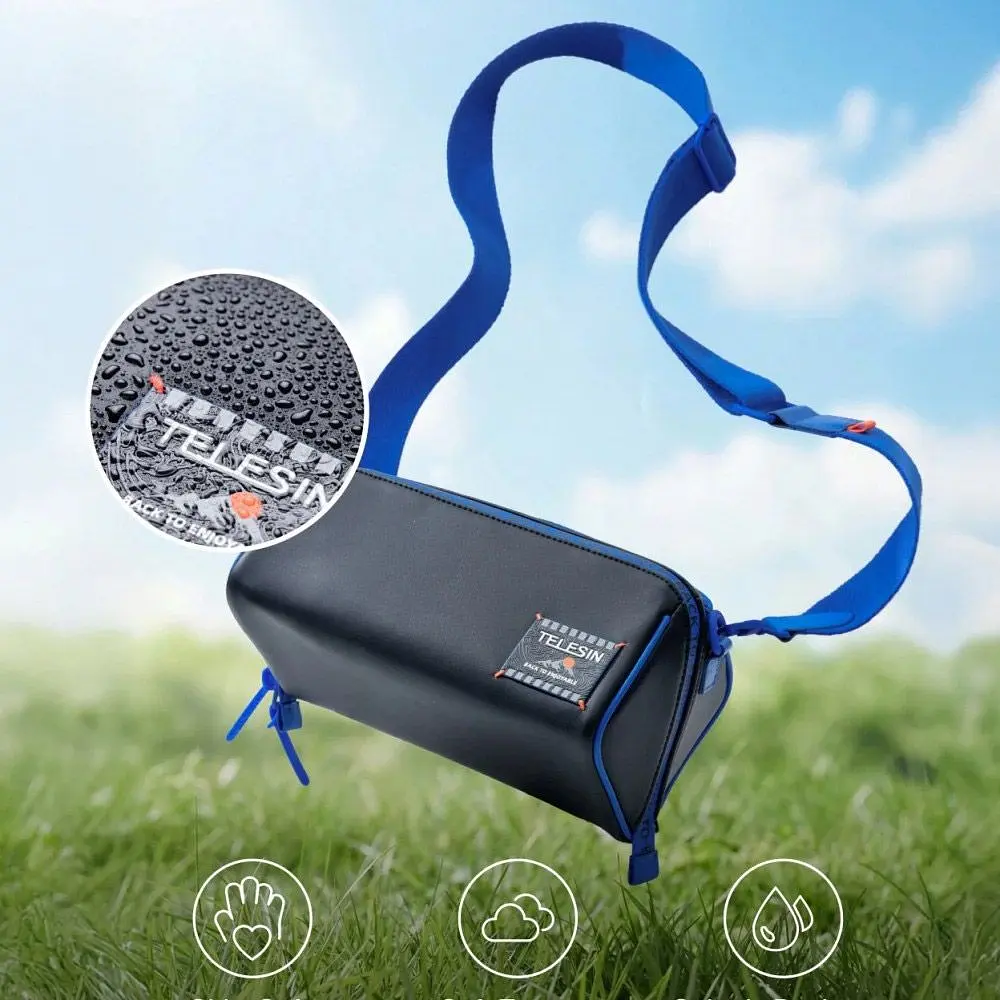 Сумка Telesin DisAdv Multi-functional Storage Bag для DJI Osmo Pocket 4/3 Black/Blue (S6-PRC-23-TDJ) [170346] - фото 5