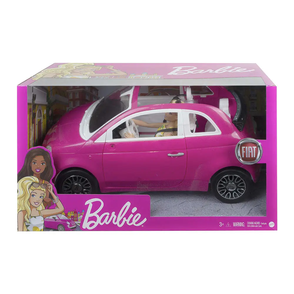Набір з лялькою Barbie Fiat 500, рожевий (GXR57) - фото 4