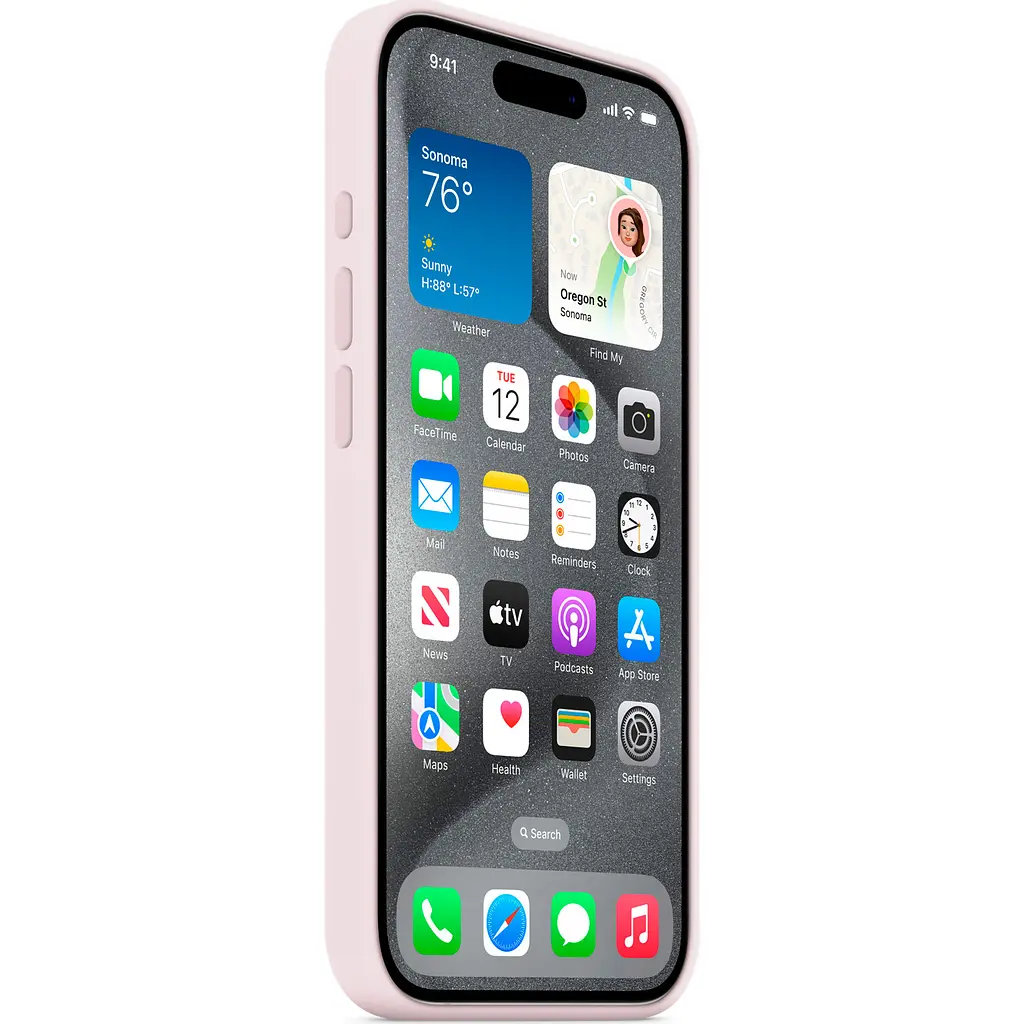 Чохол Silicone Case для Apple iPhone 15 Pro Chalk Pink AA [92767] - фото 3