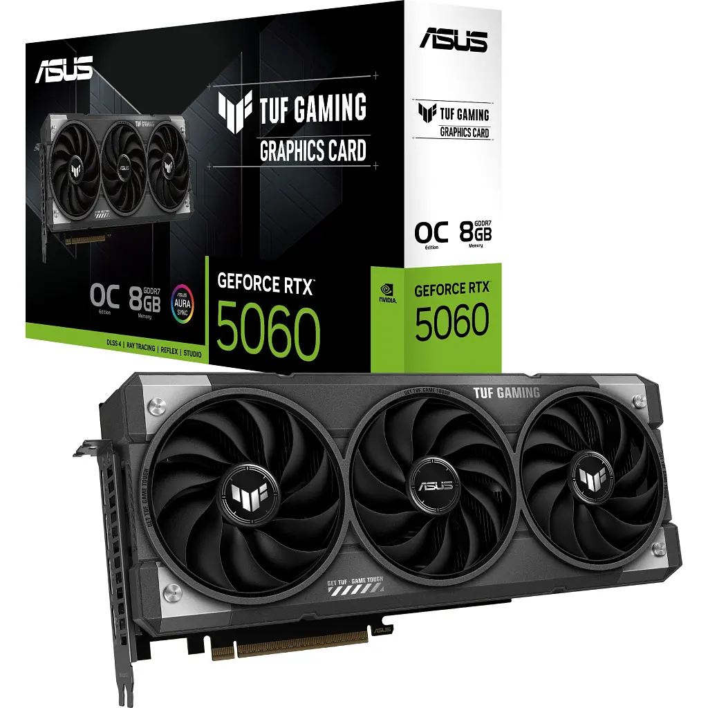 Видеокарта ASUS GeForce RTX5060 8Gb TUF GAMING OC (TUF-RTX5060-O8G-GAMING) - фото 10