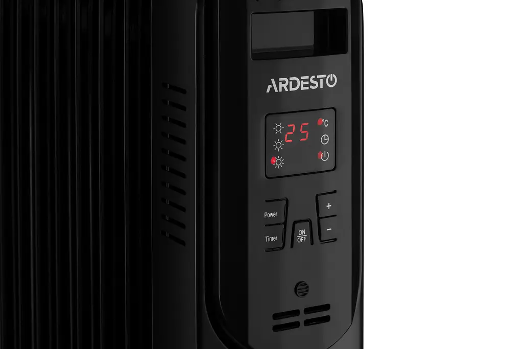 Масляний радіатор Ardesto 2,0 кВт, площа обігріву 20 кв.м., чорний, підлоговий, 9 секцій (OFH-E09X2) - фото 10