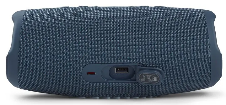Портативная акустика JBL Charge 5 30+10 ВТ беспроводная синяя (JBLCHARGE5BLU) - фото 3