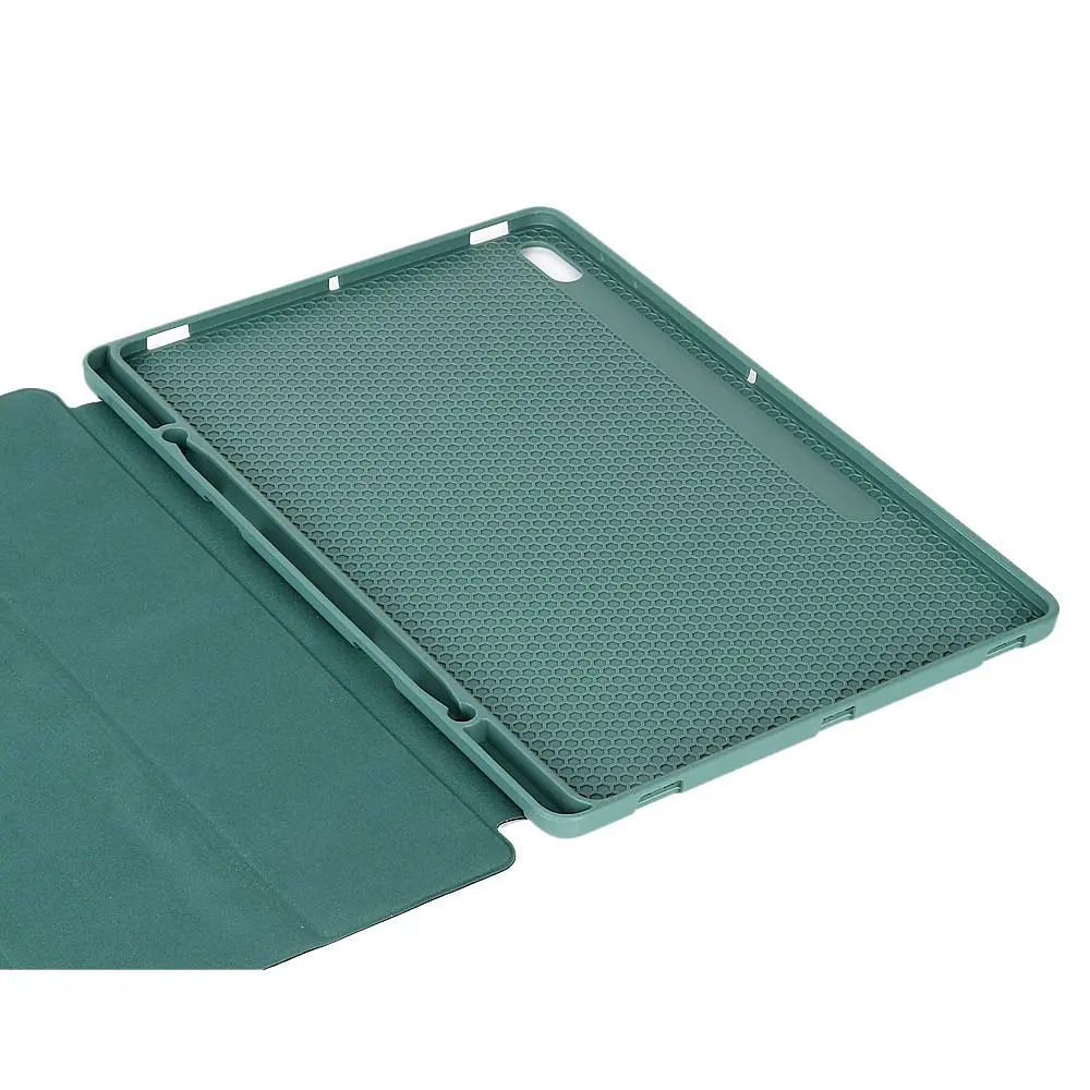 Чехол SlimTPU S-Pen holder Samsung Galaxy Tab S10+ Plus/Fe+/S9 Plus Темно-зеленый - фото 5
