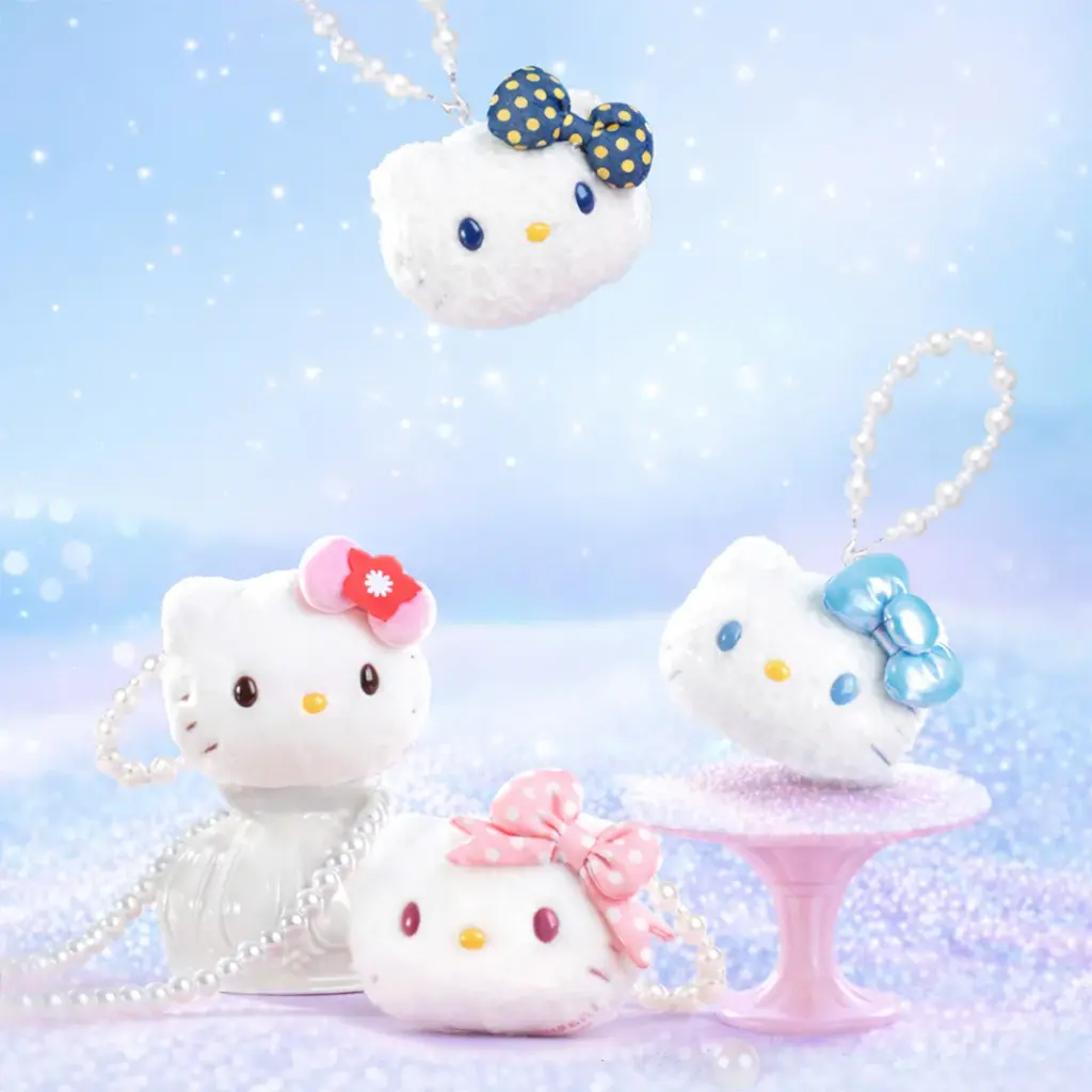 М’яка іграшка Pop Top Hello Kitty 9,8 х 6,9 х 7,8 см Поліестер Зірковий стиль - фото 4
