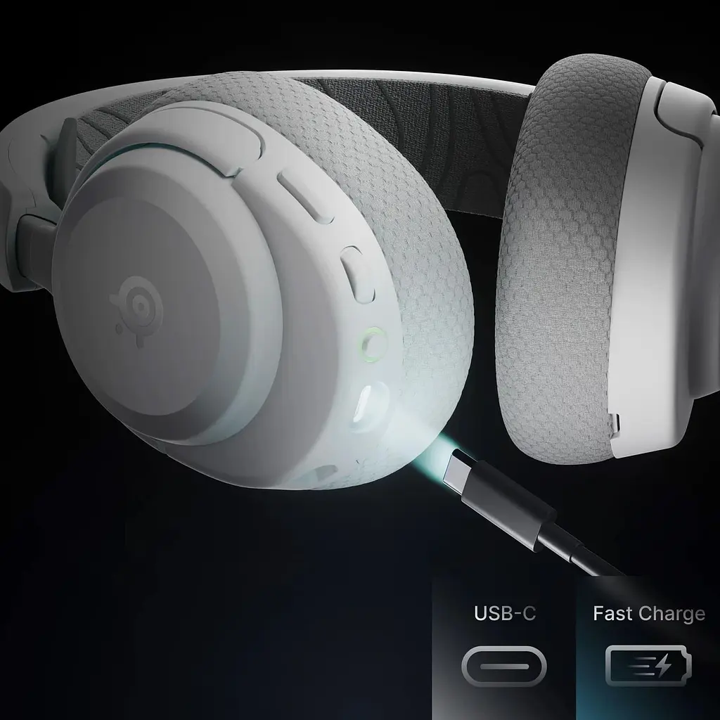 Ігрова гарнітура SteelSeries Arctis Nova 3X Wireless MultiPlatform/Xbox White (61690) - фото 4