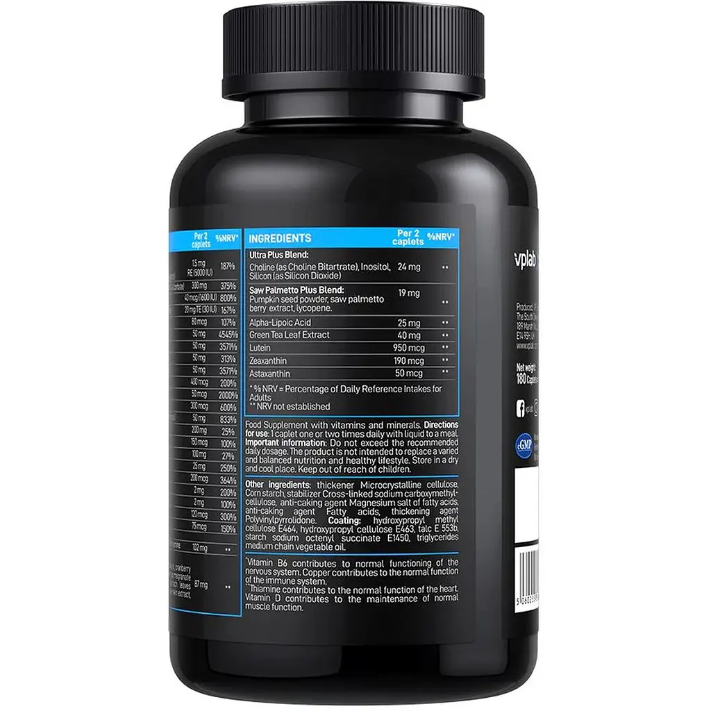 Мультивітамінний комплекс Vplab Ultra Men's Sport Multivitamin 180 капсул - фото 2