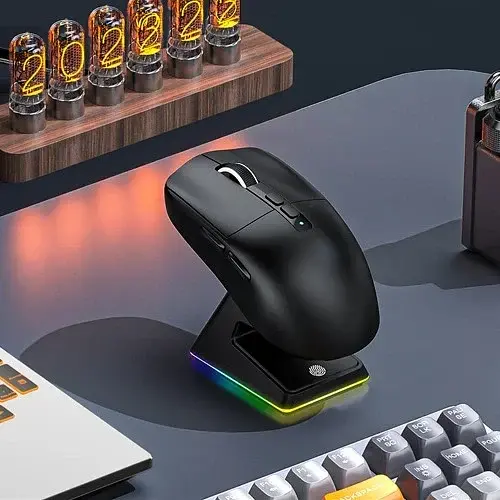 ATTACK SHARK X6 Black + Зарядна станція RGB | Сенсор PAW3395 | 65 годин акум - фото 6