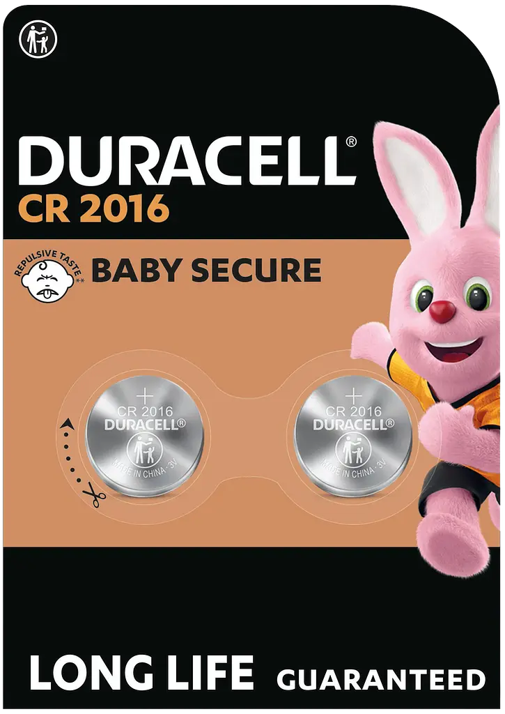 Спеціальна літієва батарейка типу «таблетка» Duracell 2016 3V, (DL2016/CR2016), 2 шт. (6409616) - фото 6