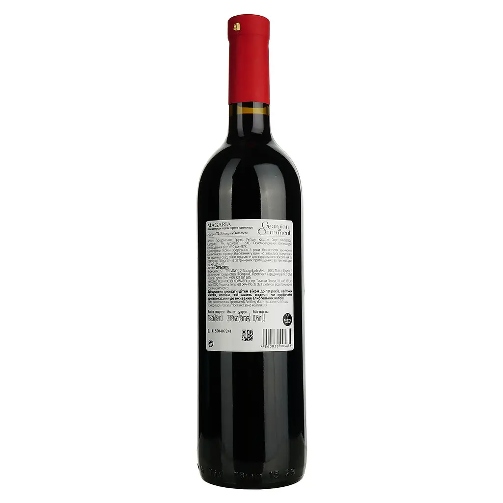 Вино Georgian Ornament Magaria Red, 11,5%, 0,75 л (779991) - фото 4