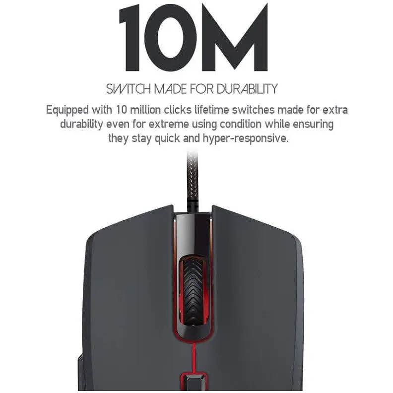 Игровая мышь Fantech VX-7 CRYPTO 60IPS, 15G, 800DPI Black - фото 4