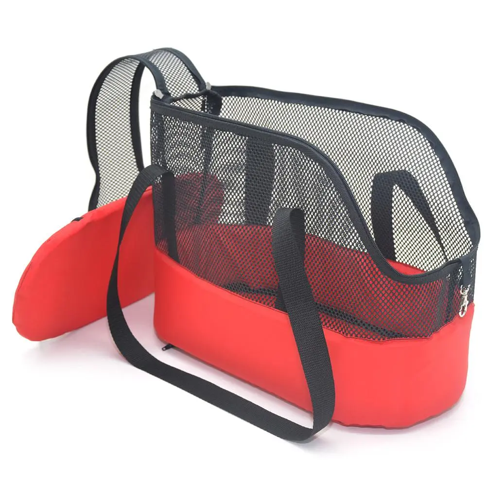 Сумка переноска для тварин Zoo-hunt Літо червоне №1 23х43х30 см - фото 2