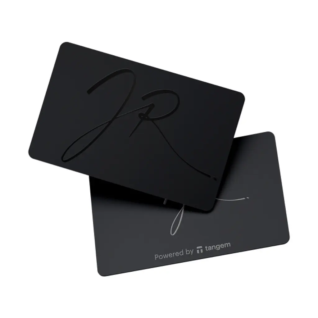 КриптогаманецьTangem 2.0 Julien Roman Wallet набір з 3 карт Чорний/Black (TG-JROM) - фото 4