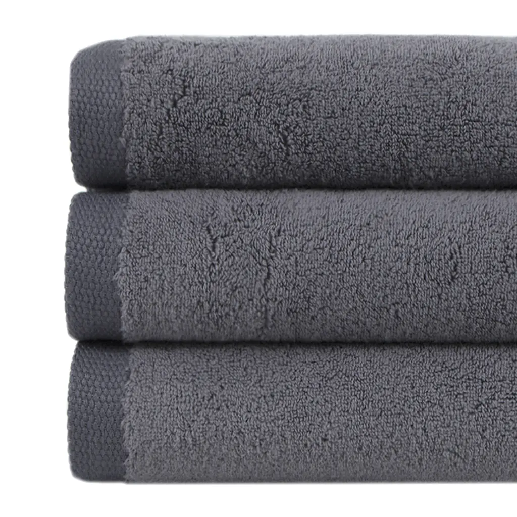 Набор полотенец Lotus Home Отель Premium - Microcotton Antrasit 30x50 550 г/м² (3 шт.) - фото 2
