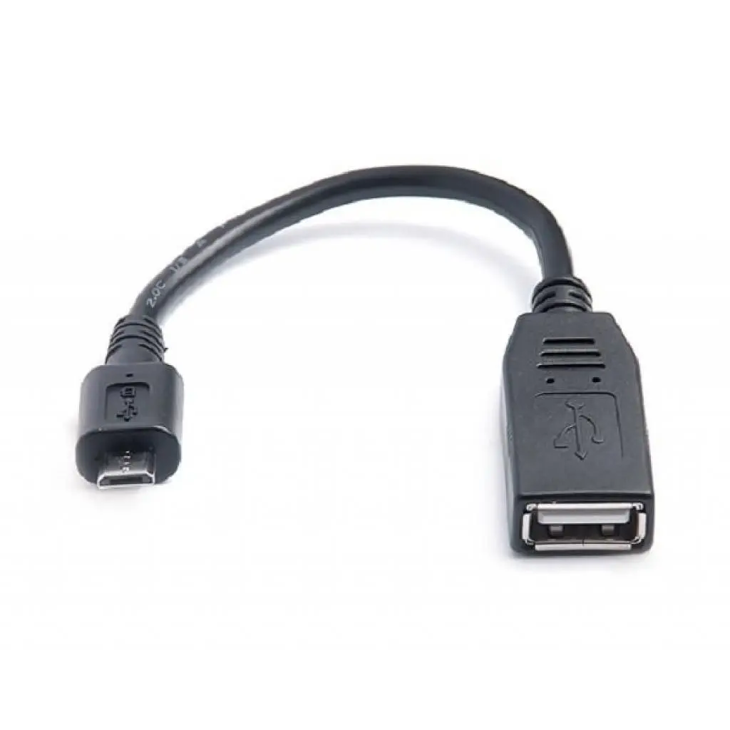 Перехідник OTG USB 2.0 AF to Micro 5P 0.1m REAL-EL (EL123500014) - фото 2