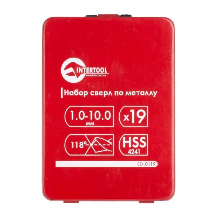 Набір скинув за металом HS 19 шт INTERTOOL з швидкорізаючої сталі - фото 7