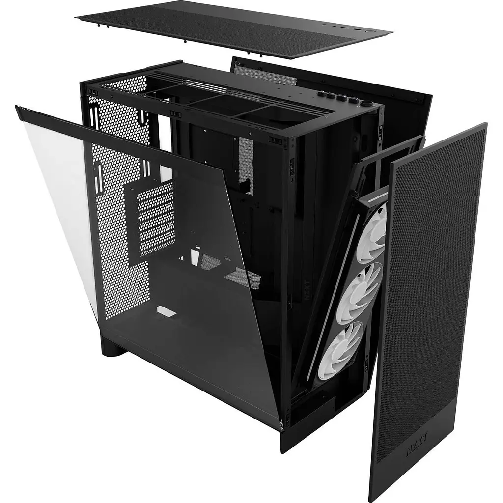 Корпус NZXT H7 Flow RGB Black (CM-H72FB-R1) [146830] - фото 7