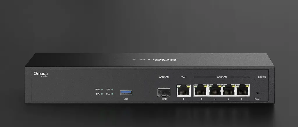 TP-Link Мультисервісний Маршрутизатор ER7406 4xGE LAN/WAN, 1xGE WAN, 1xSFP, 1xUSB3.0 - фото 2