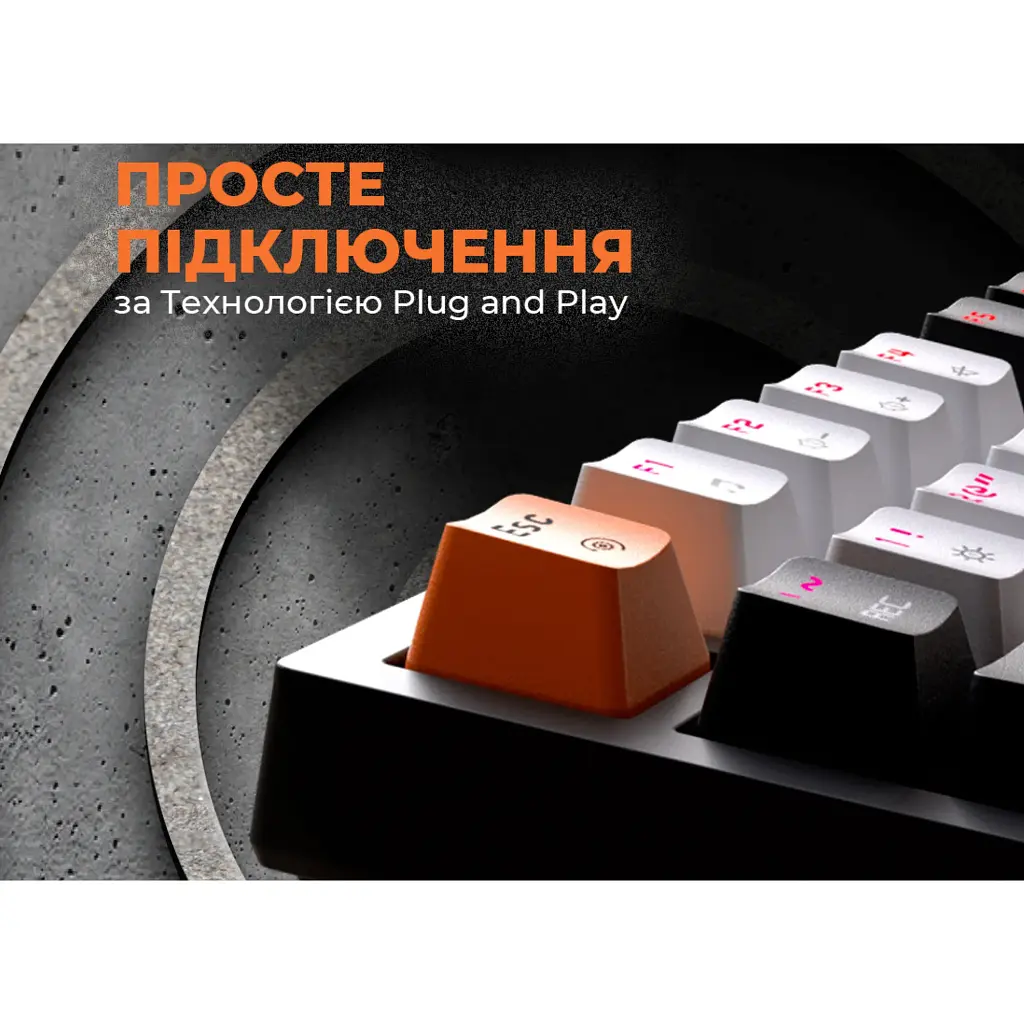 Клавиатура GamePro MK160B Red Switch Black [121462] - фото 14