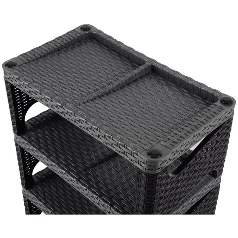 Етажерка для взуття Violet House 0733 Роттанг Гелакси Gray 30х52х96 см (0733 Роттанг Гел GREY) - фото 3