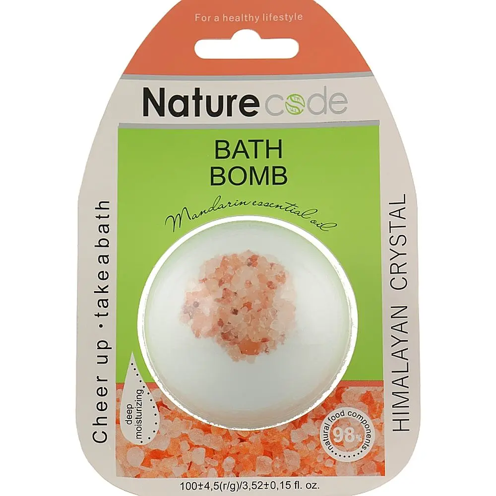 Бомбочка для ванни Nature Code Bath Bomb Himalayan Crystal 100 г - фото 1