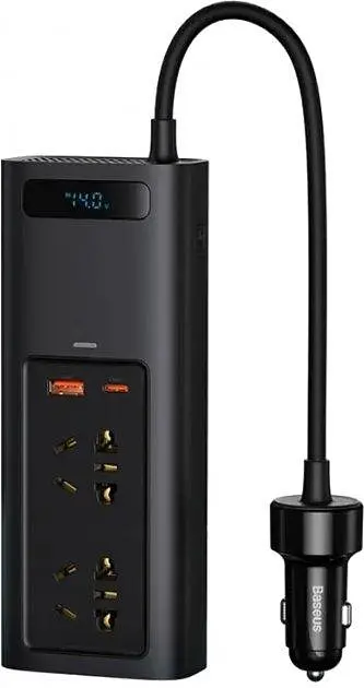 Автомобильный инвертор Baseus In-car Inverter 150 W (220V CN/EU) - фото 3