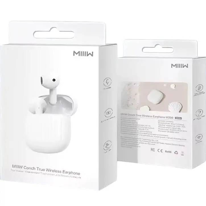 Навушники бездротові MiiiW Conch True Wireless Earphone W200 (MWTW04) білі - фото 5