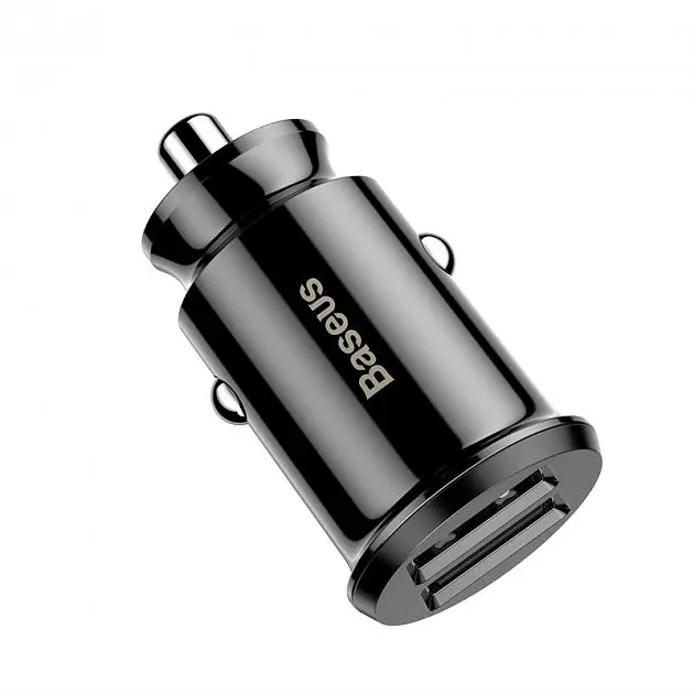 Автомобільний зарядний пристрій Baseus Grain C Dual USB 5V 3.1A (CCALL-ML01) Black [59109] - фото 4