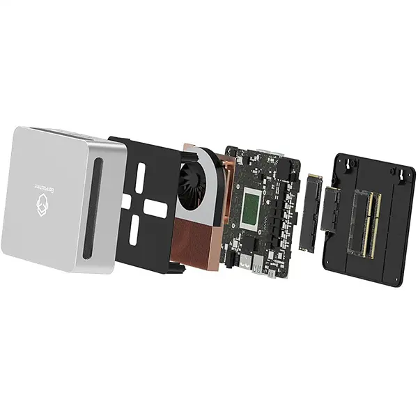 Міні-Пк GenMachine Ren 4000 / Ryzen 3 4450U / RAM 16GB / SSD 256GB / LAN / Wi-Fi / Bluetooth / Windows 11 Pro (Без ключа) / Сірий - фото 6