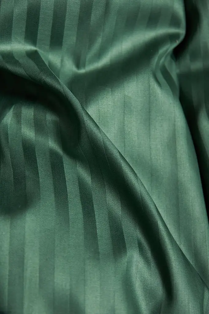 Комплект постельного белья Moon&Star Satin Stripe Stripe Verdant семейный 143х210х2 наволочки 2х40х60 - фото 5