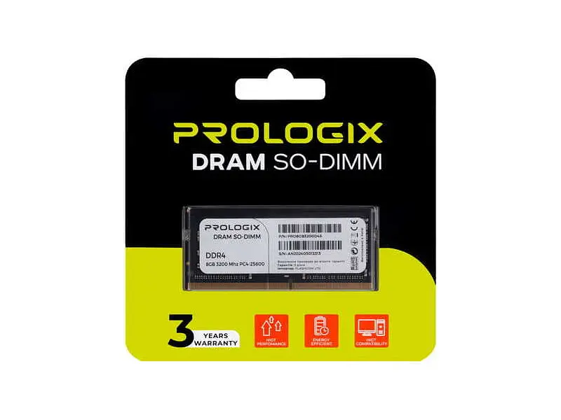 Модуль пам'яті PrologiX 16 GB SO-DIMM DDR4 3200 MHz (PRO16GB3200D4S) - фото 4