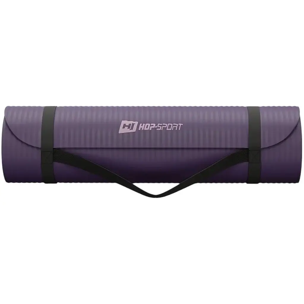Коврик для йоги Hop-Sport HS-NB015GM NBR 1.5 см баклажановый - фото 6